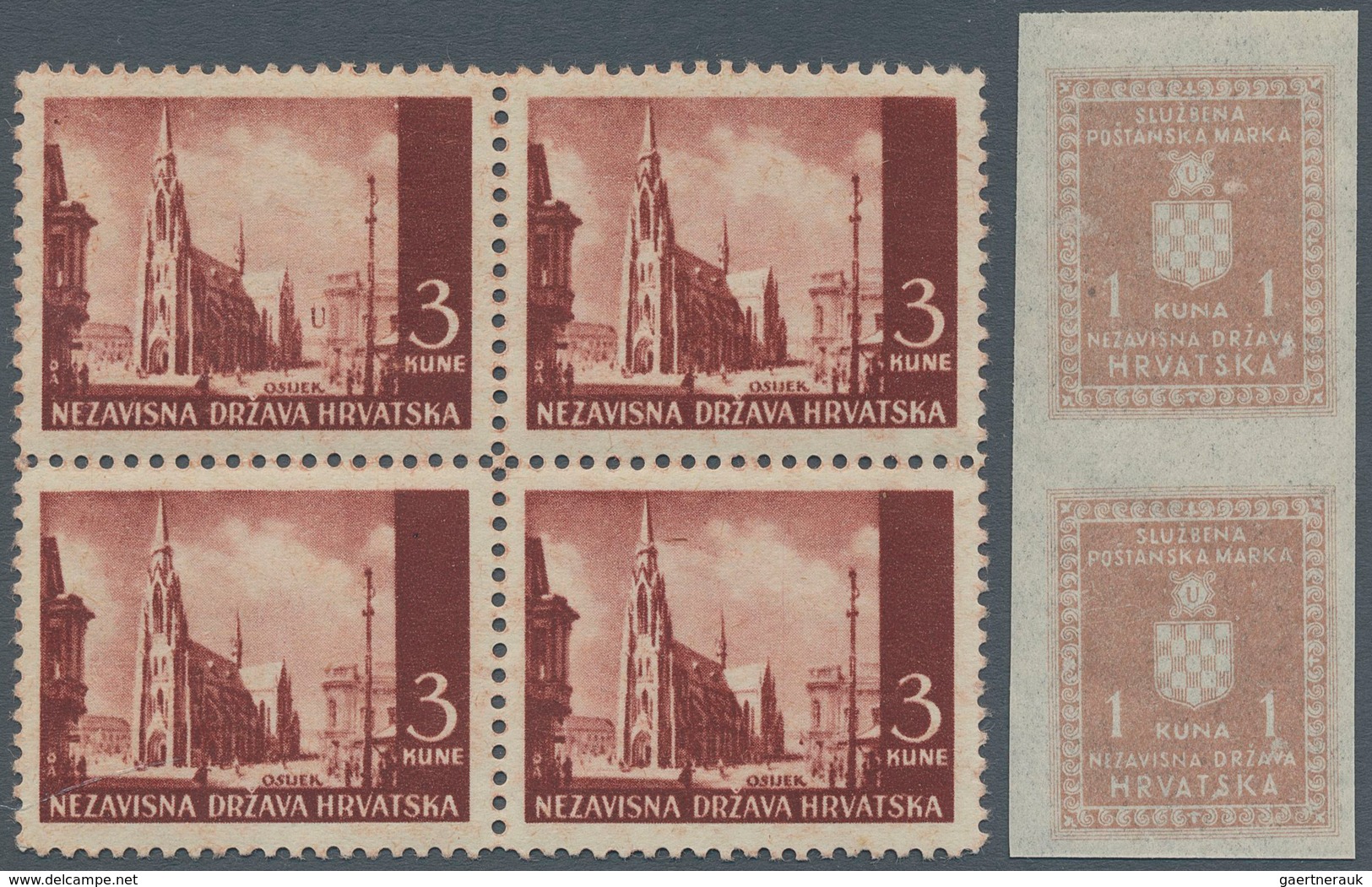 Kroatien: 1941/1945, Meist Postfrische Sammlung In 2 Ringordnern, Ab Der Ersten Ausgabe, Mit Einer G - Croatie