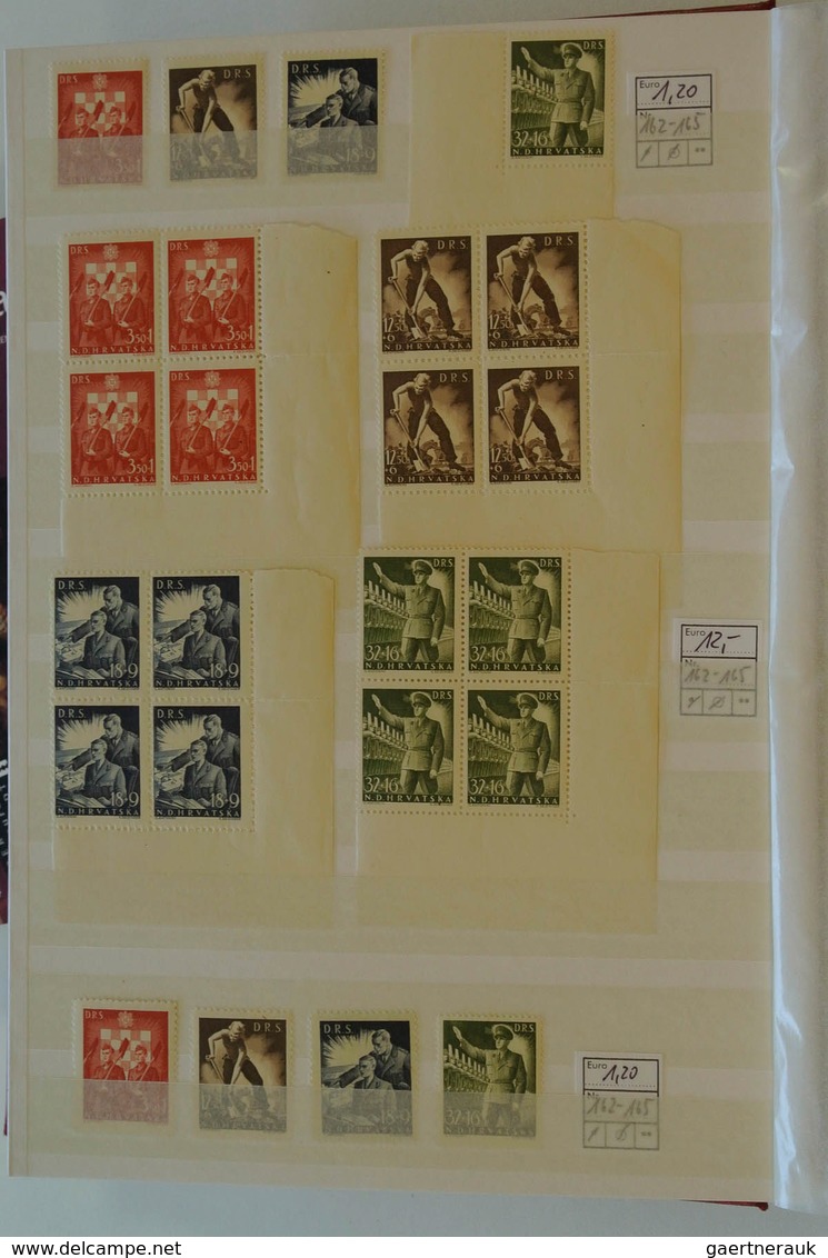 Kroatien: 1941/45: Mainly MNH Collection Croatia, A.o. (cat. Michel) No. 1-23, 38 Till 1945, In Main - Croatie