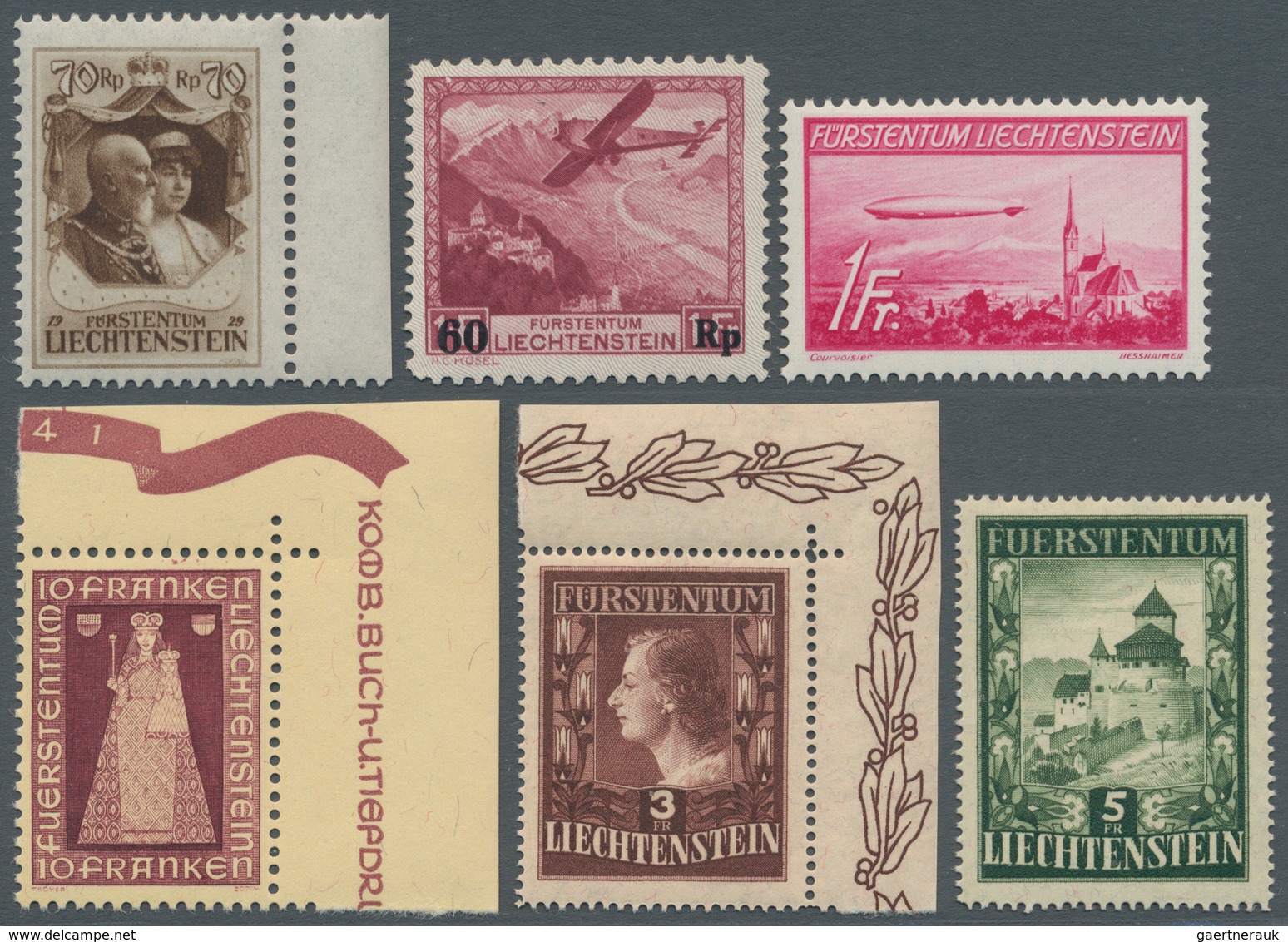 Liechtenstein: 1917-1990: Umfangreiche Postfrische Sammlung In 3 Vordruckalben, Anfangs Lückenhaft, - Lettres & Documents