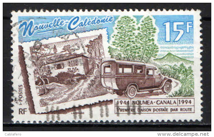 NUOVA CALEDONIA - 1994 - First Postal Delivery Route, 50th Anniv. - USATO - Usati