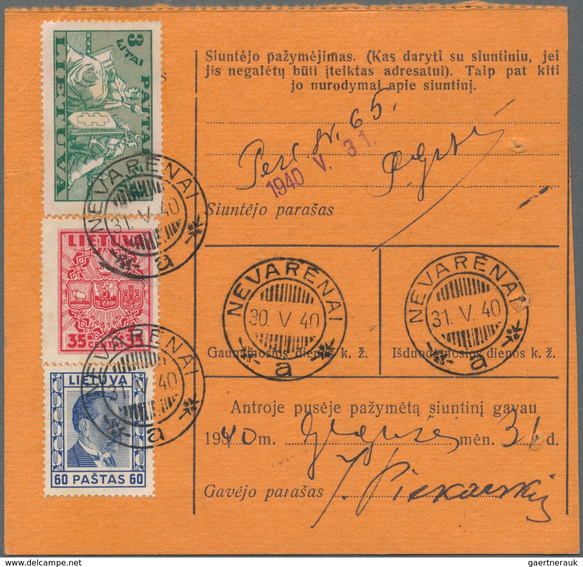 Litauen: 1919/1940, 12 Only Better Covers And Cards Inclufing Better Fdc, Grenzschutz Ost, Train Pos - Lituania