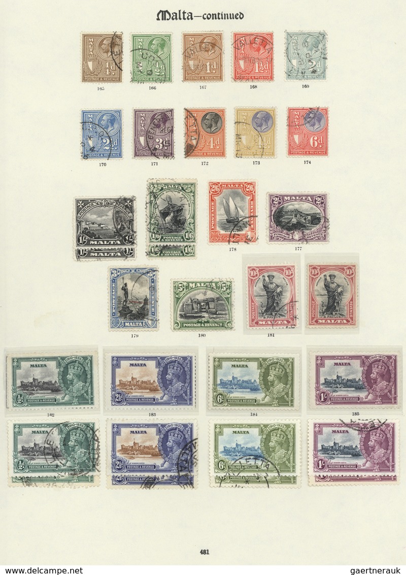 Malta: 1863-1937, Collection Of About 160 Stamps, Most Of Them Mint, Some Used, From The Early QV ½d - Malta