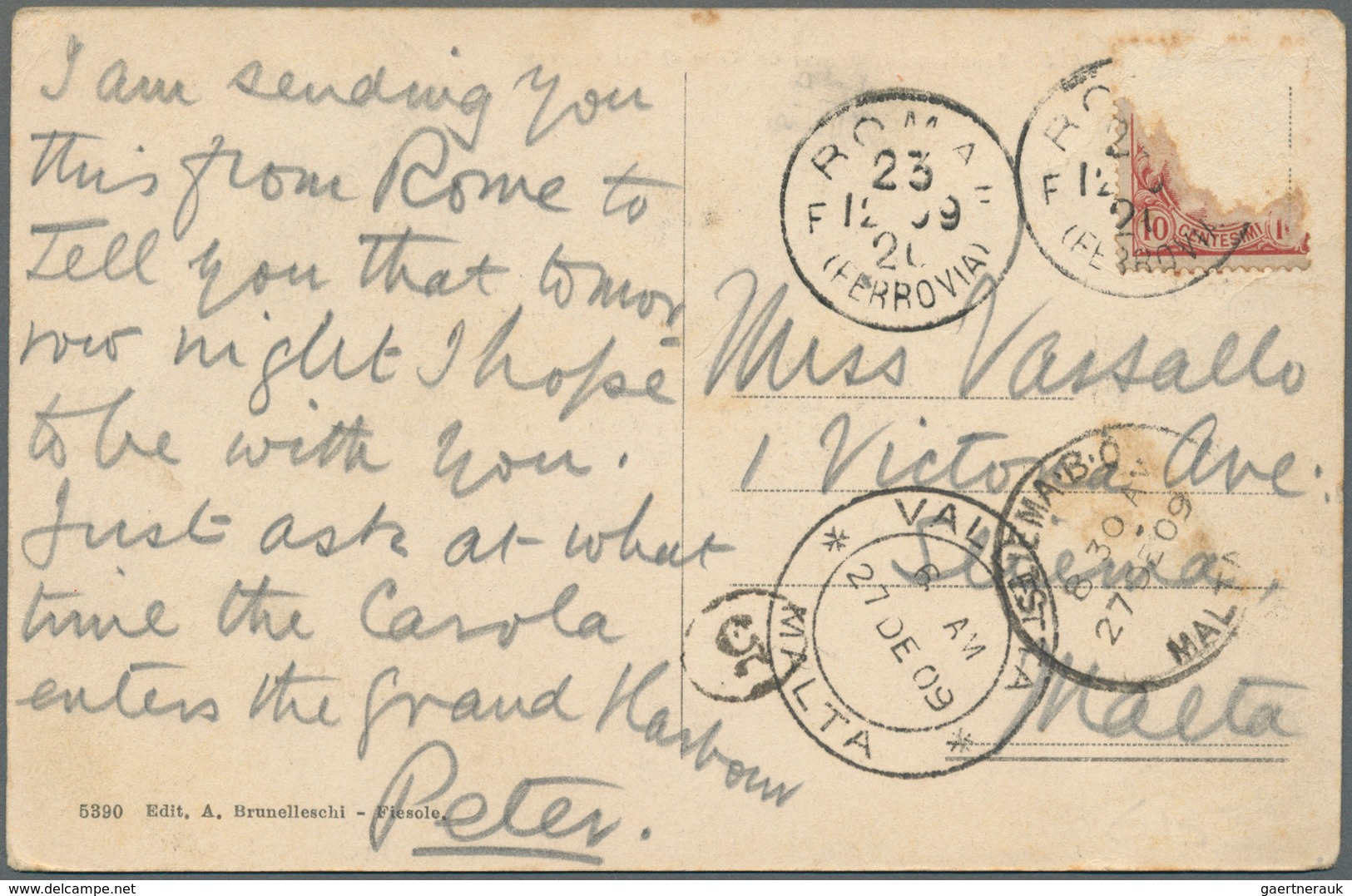 Malta - Stempel: 1900/1926, Group Of Twelve Pieces Incoming Mail (eleven Ppc And One Cover), Bearing - Malta
