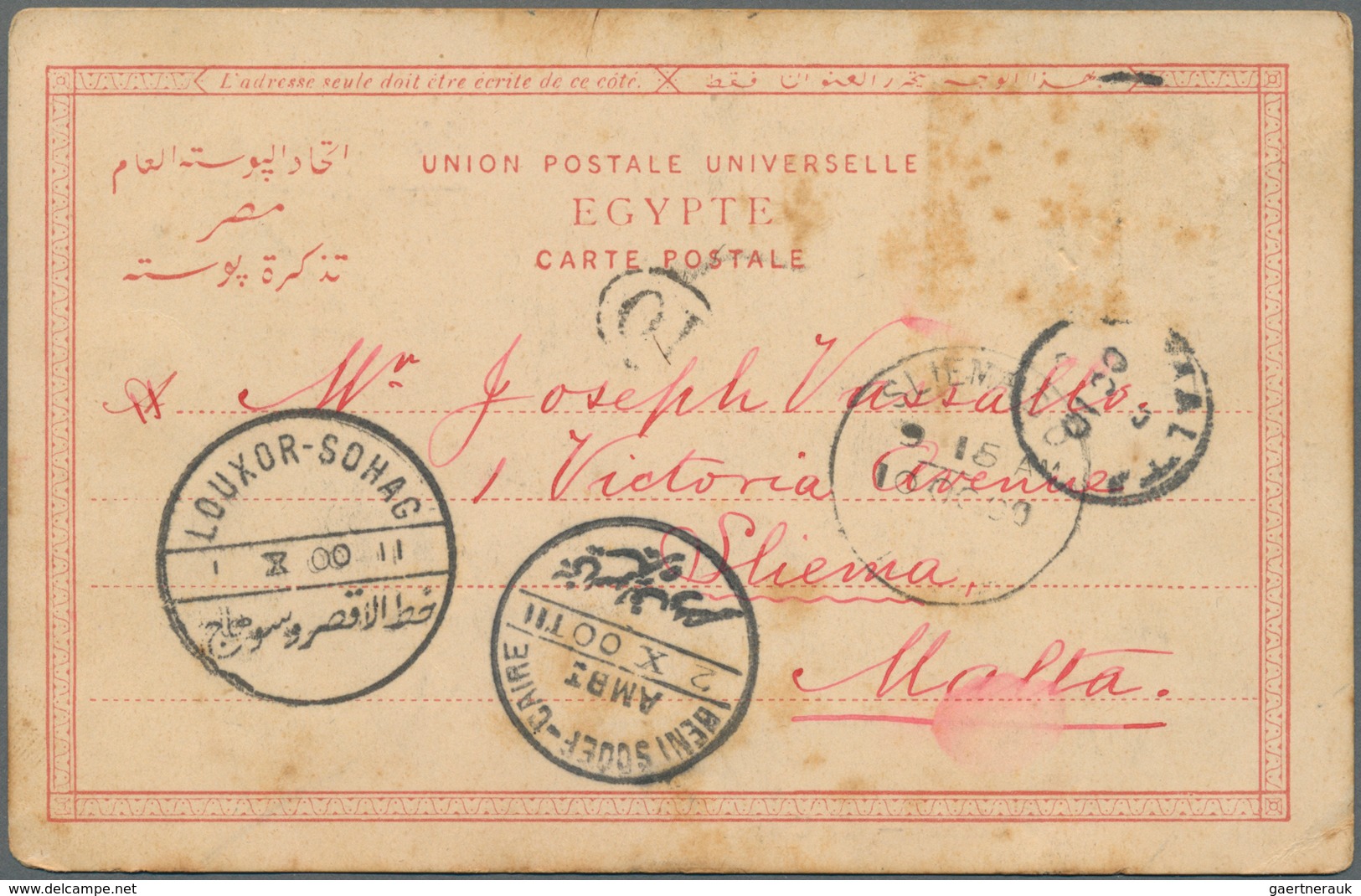 Malta - Stempel: 1900/1926, Group Of Twelve Pieces Incoming Mail (eleven Ppc And One Cover), Bearing - Malta