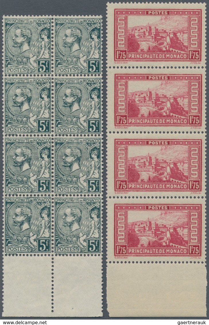 Monaco: 1885/1955 (ca.), Duplicates On Stockcards With Many Better Stamps Incl. A Very Great Part Of - Neufs