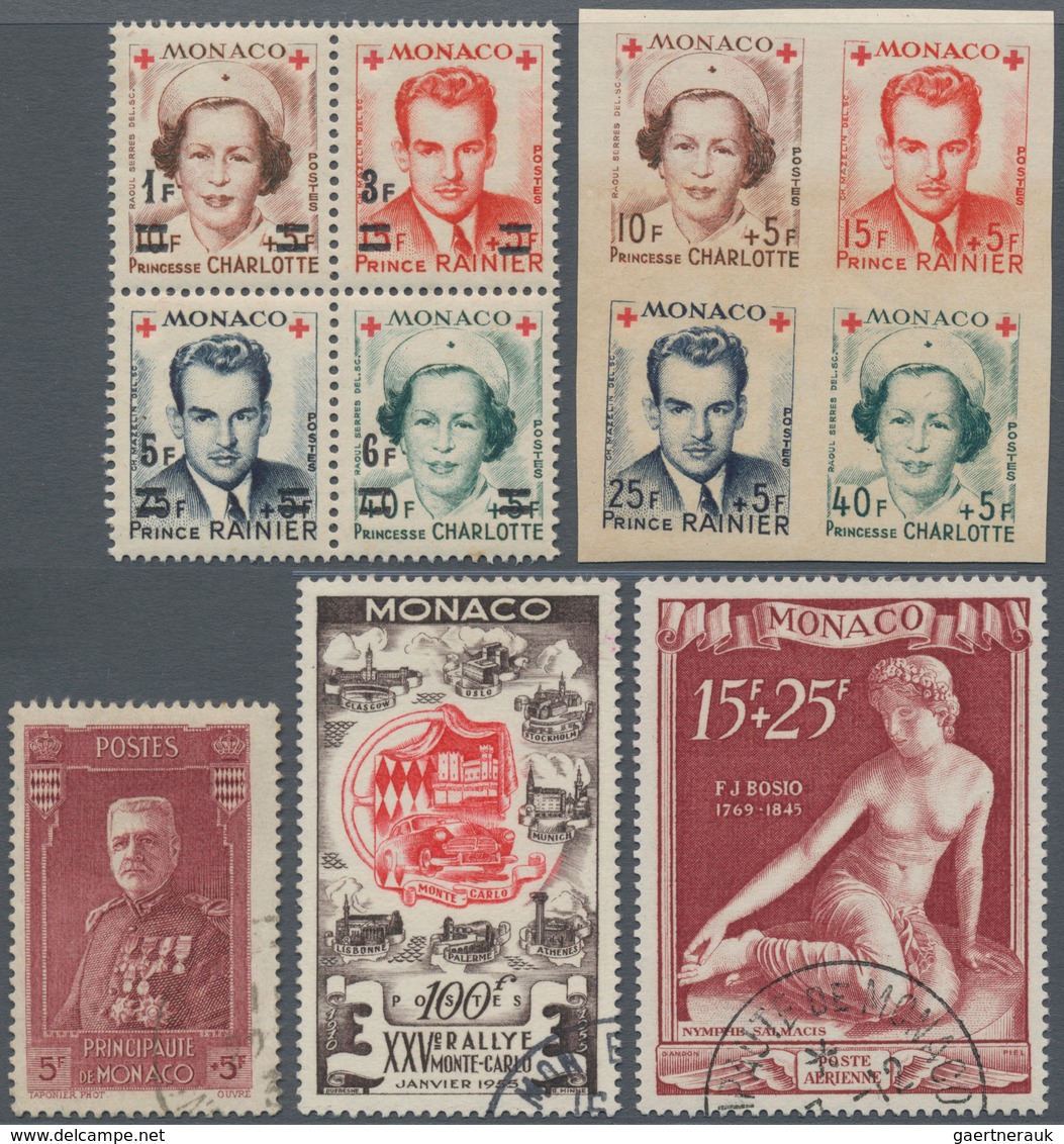 Monaco: 1885/1955 (ca.), Duplicates On Stockcards With Many Better Stamps Incl. A Very Great Part Of - Neufs