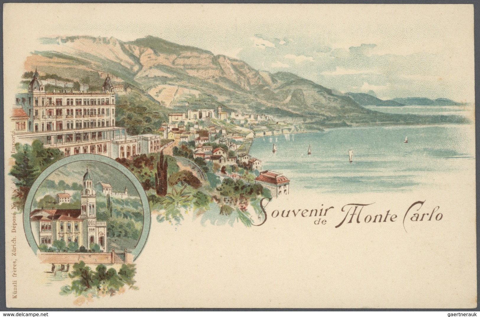 Monaco - Besonderheiten: 1895/1920, Stock Of Around 1,700 Historical Picture Postcards In Common Com - Autres & Non Classés