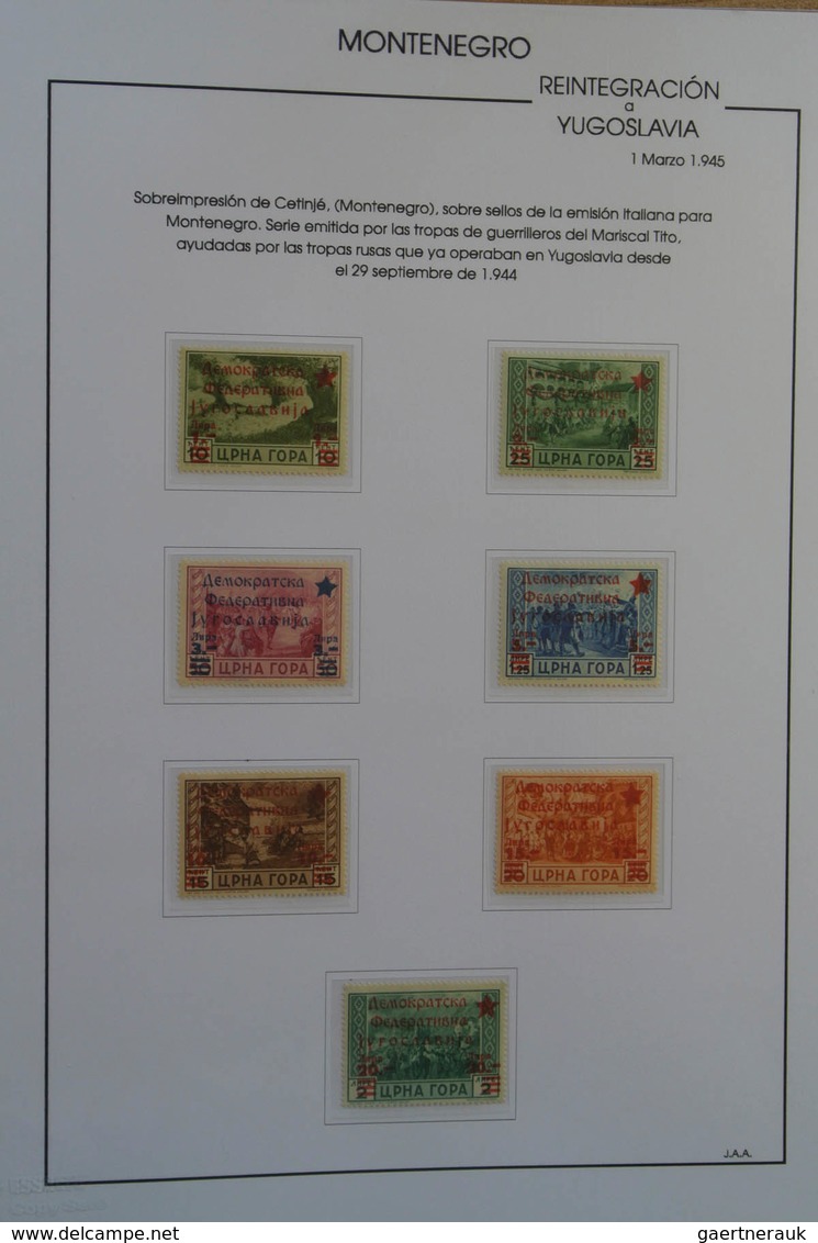 Montenegro: 1941/45: Fantastic MNH and mint hinged collection Montenegro 1941-1945 in blanc album. C