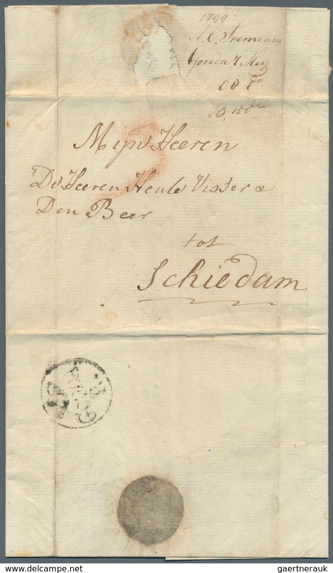 Niederlande - Vorphilatelie: 1700/1868, Gehaltvolle Sammlung Mit über 60 Briefen Im Album. Dabei 3 B - ...-1852 Precursores