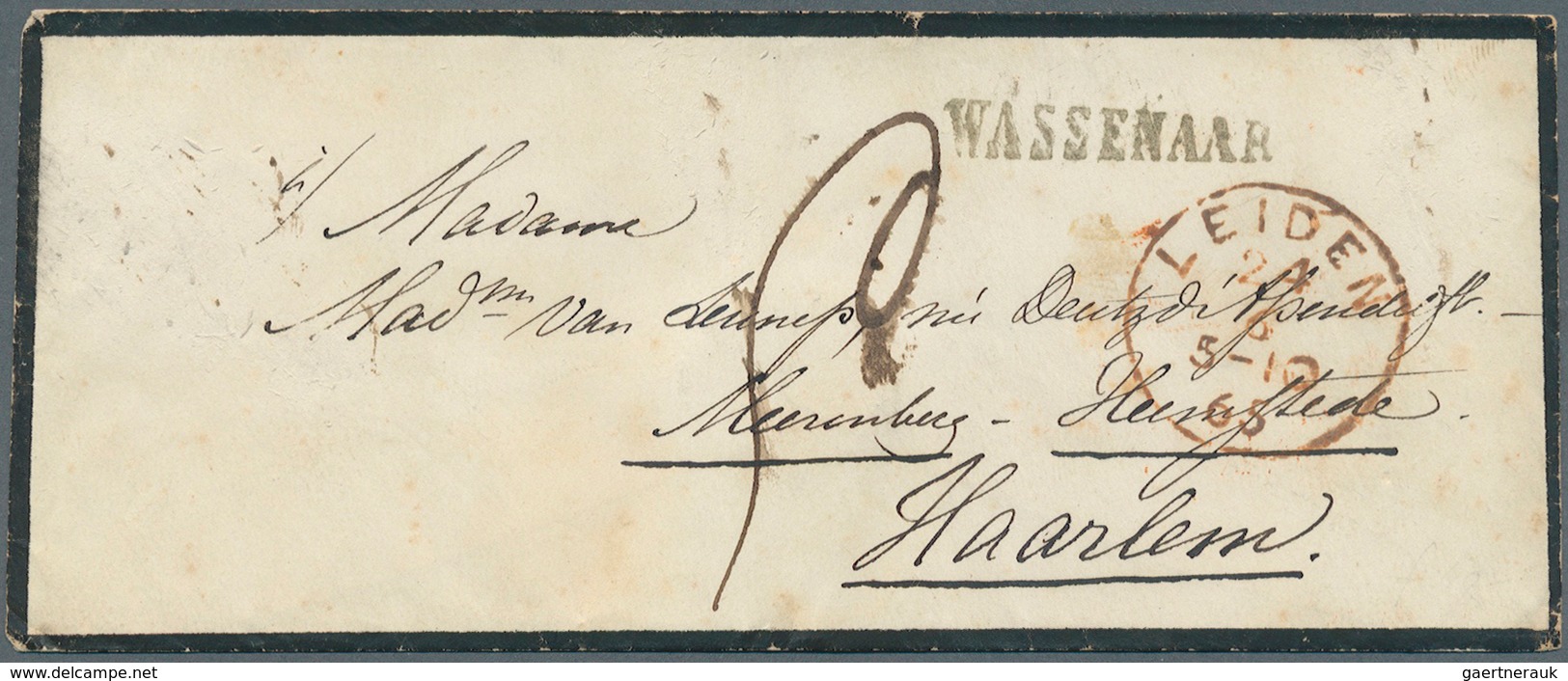 Niederlande - Vorphilatelie: 1700/1868, gehaltvolle Sammlung mit über 60 Briefen im Album. Dabei 3 B