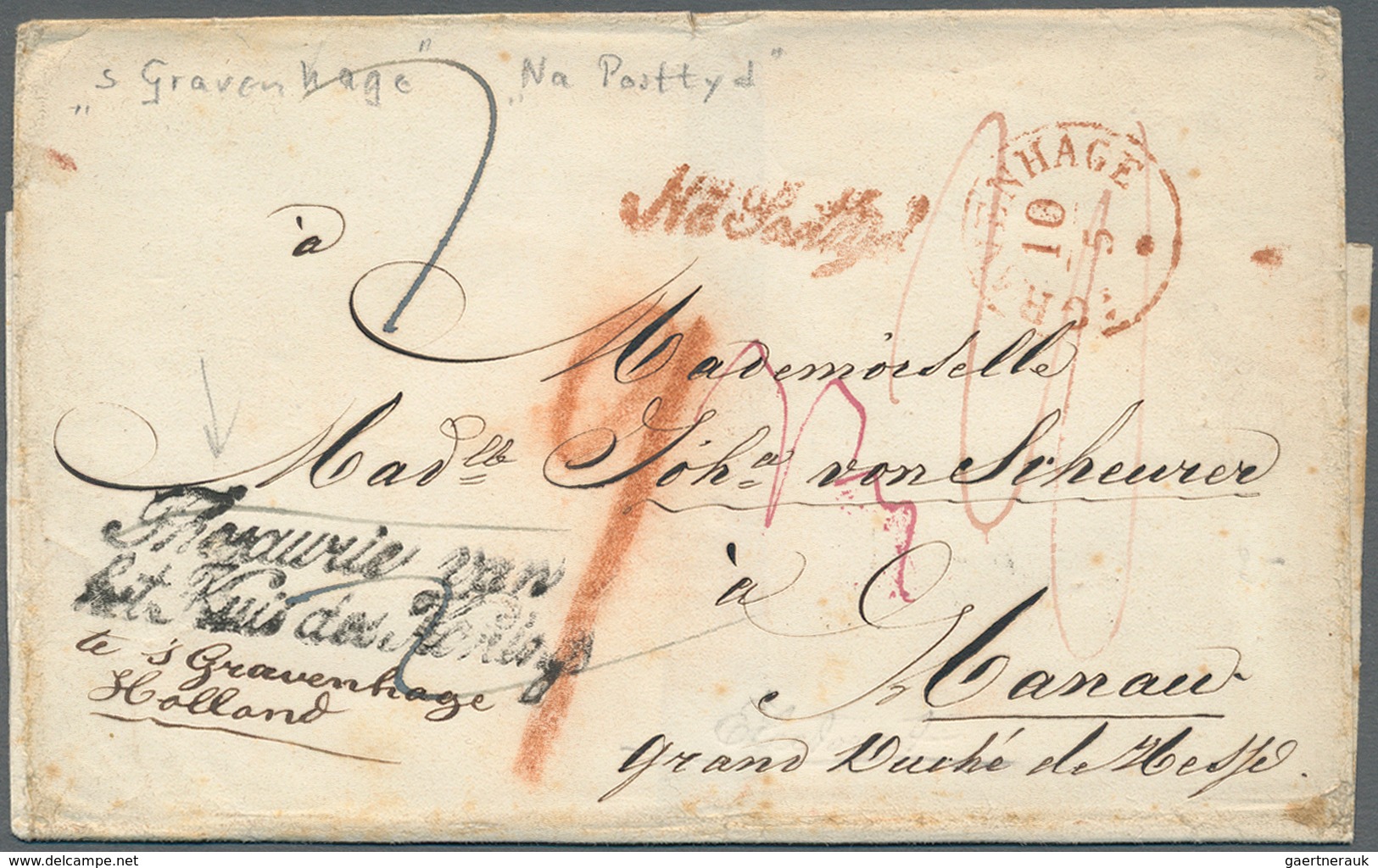 Niederlande - Vorphilatelie: 1733/1862, Partie Von Knapp 40 Grenzüberschreitetenden Briefen Vom Und - ...-1852 Prephilately