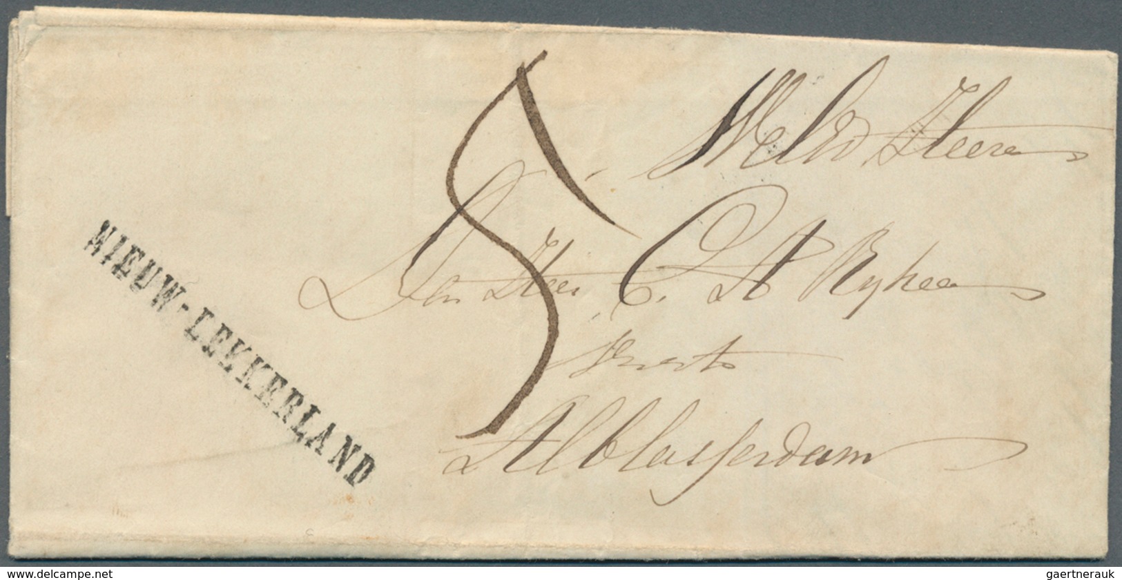 Niederlande - Vorphilatelie: 1798/1860, Tolle Partie Von Ca. 115 Belegen Mit Vielen Interessanten St - ...-1852 Precursores