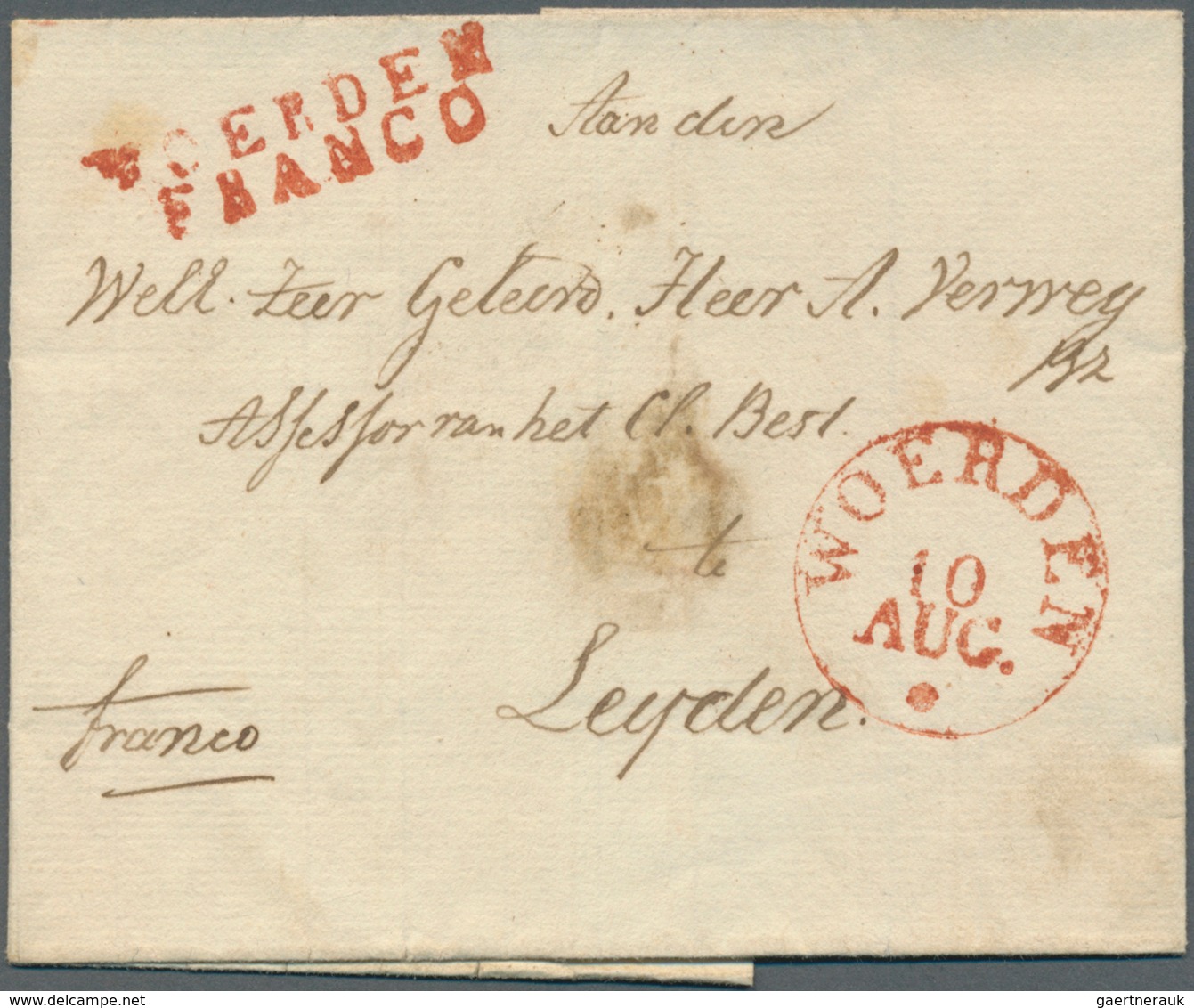 Niederlande - Vorphilatelie: 1800/1850 (ca.), Partie Von Ca. 110 Briefen Mit Verschiedensten "FRANCO - ...-1852 Préphilatélie