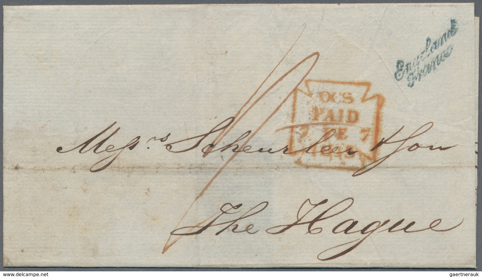 Niederlande: 1785/1850, Incoming Mail To Netherland Mostly From Two Archives With Letters Mostly Fro - Cartas & Documentos