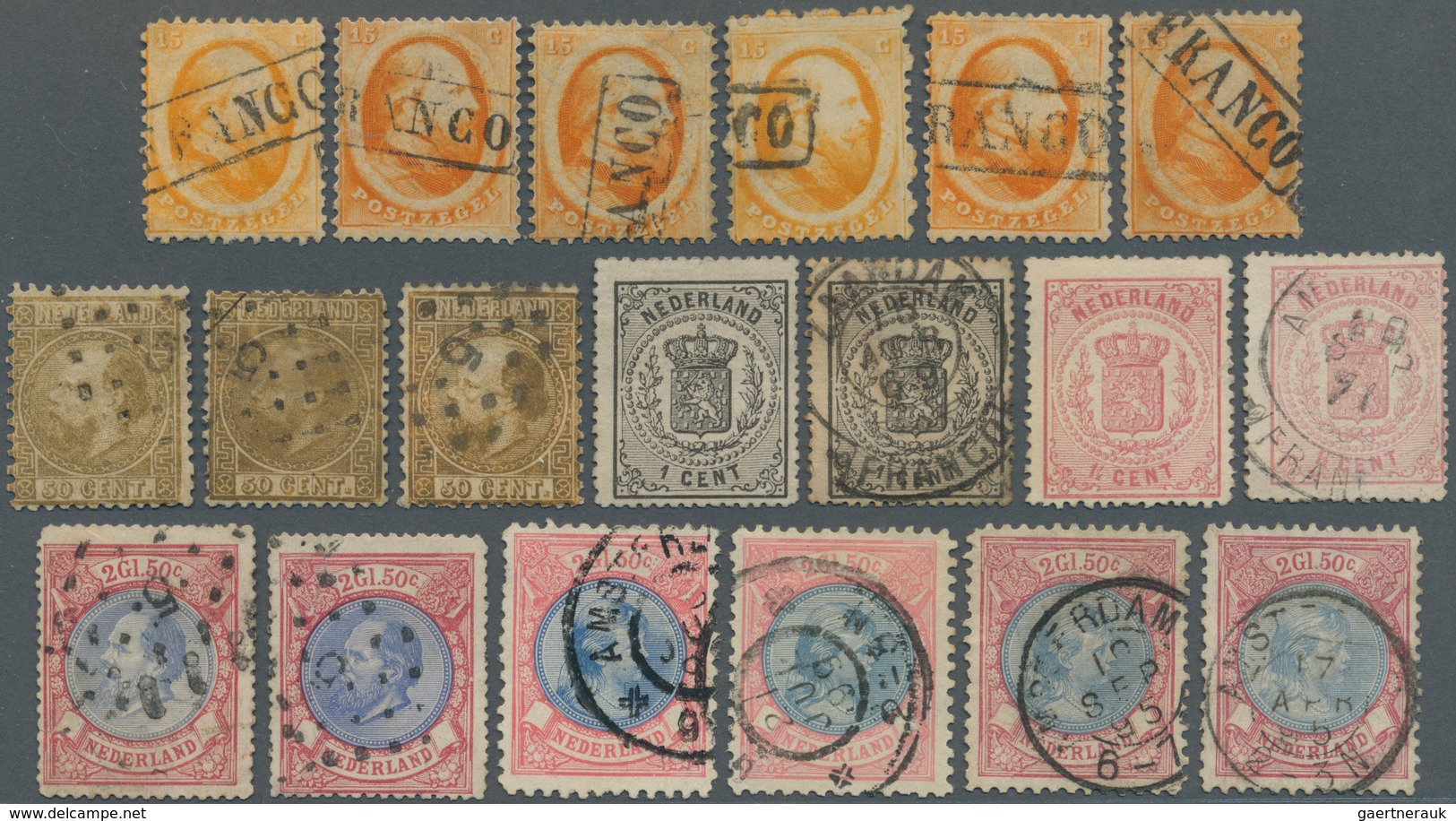 Niederlande: 1852/1965 (ca.), Duplicates On Stockcards With Some Nice Classic Stamps And Later Issue - Cartas & Documentos