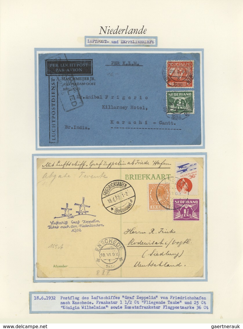 Niederlande: 1925/1945 Ca., Attractive Collection With Ca. 80 Covers, Comprising Various Aspects Of - Cartas & Documentos