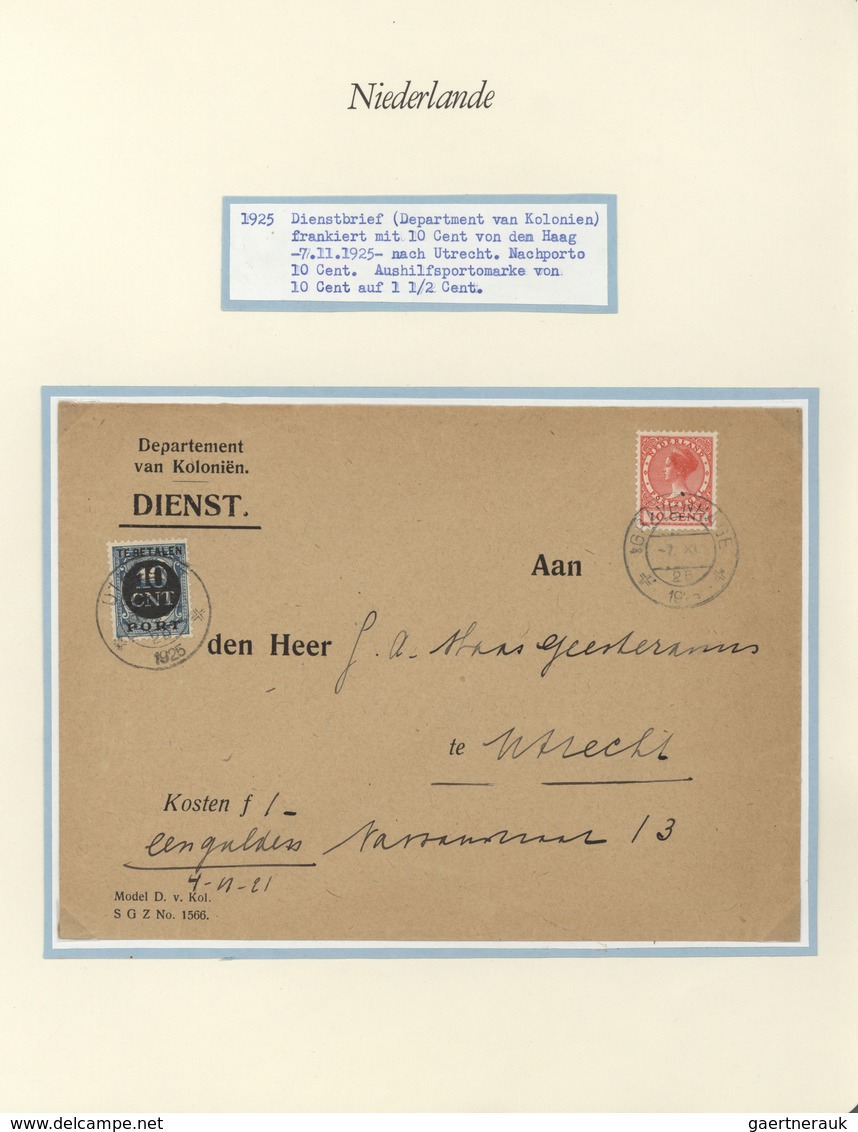 Niederlande: 1925/1945 ca., attractive collection with ca. 80 covers, comprising various aspects of