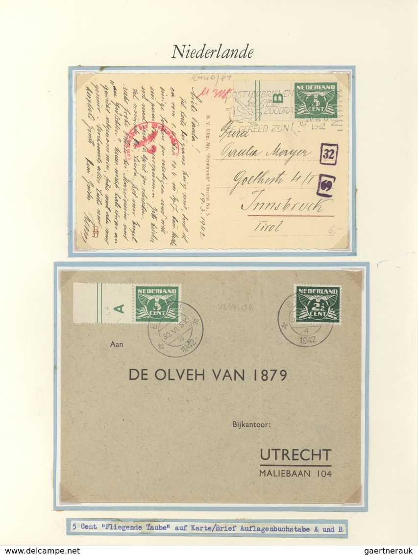 Niederlande: 1925/1945 ca., attractive collection with ca. 80 covers, comprising various aspects of