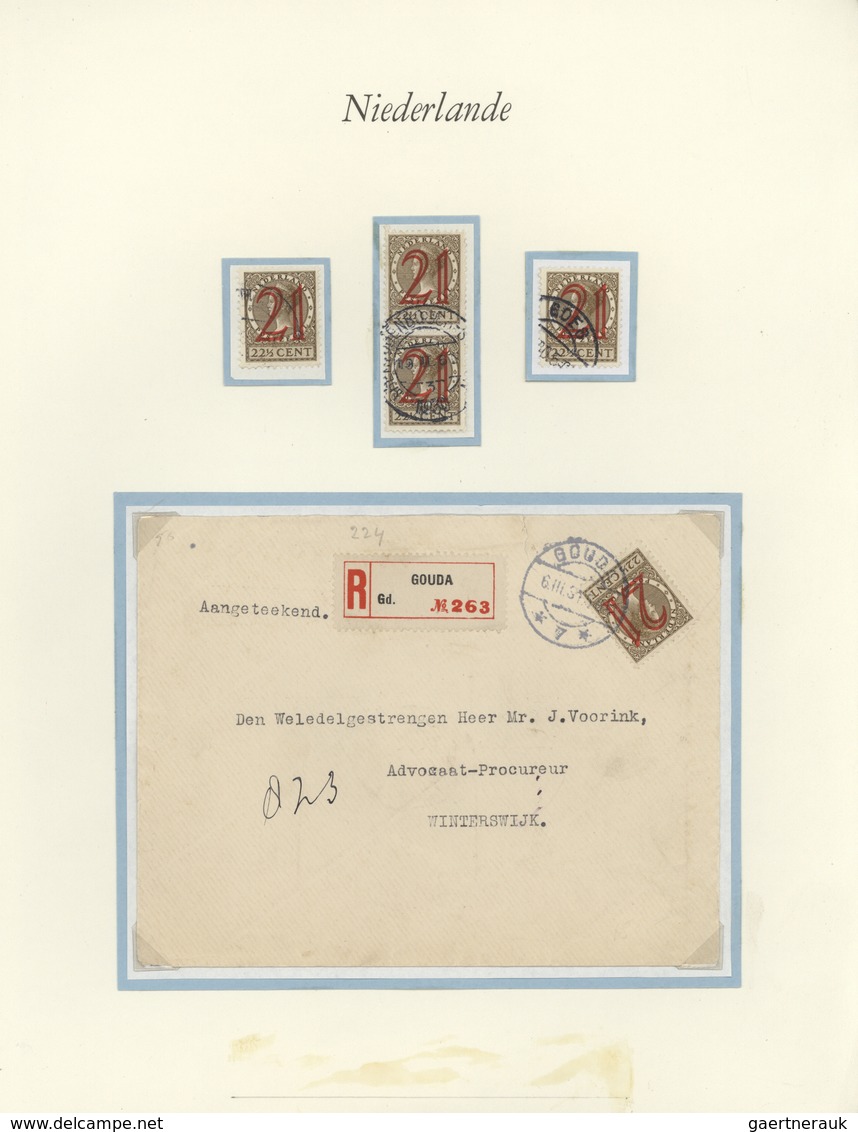 Niederlande: 1925/1946, Specialized Exhibition Collection "postal Rates" With 78 Covers, Comprising - Cartas & Documentos