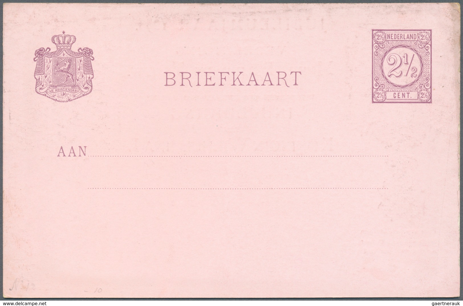 Niederlande - Ganzsachen: 1872/1947, collection of apprx. 117 (apparently mainly different) unused s
