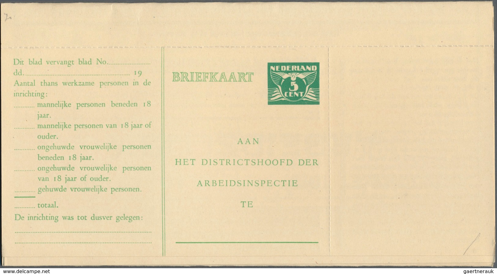 Niederlande - Ganzsachen: 1872/1947, collection of apprx. 117 (apparently mainly different) unused s