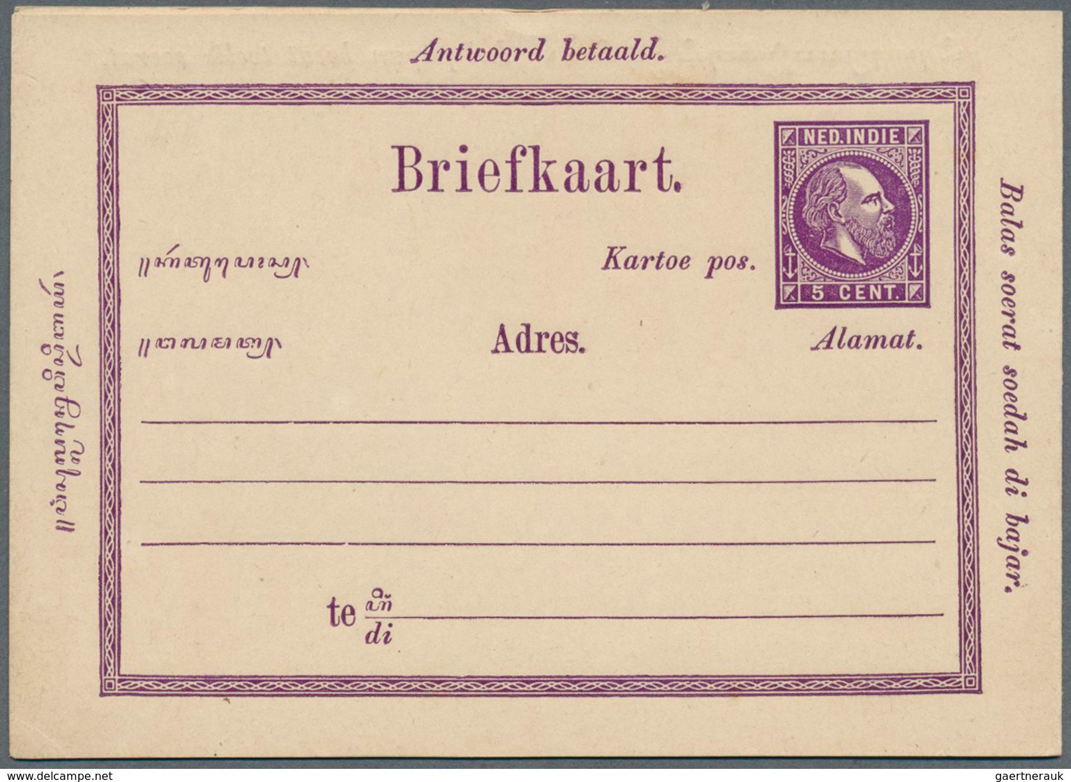 Niederlande - Ganzsachen: 1875/1954 Ca., Collection With More Than 80 Mint Postal Stationeries From - Material Postal