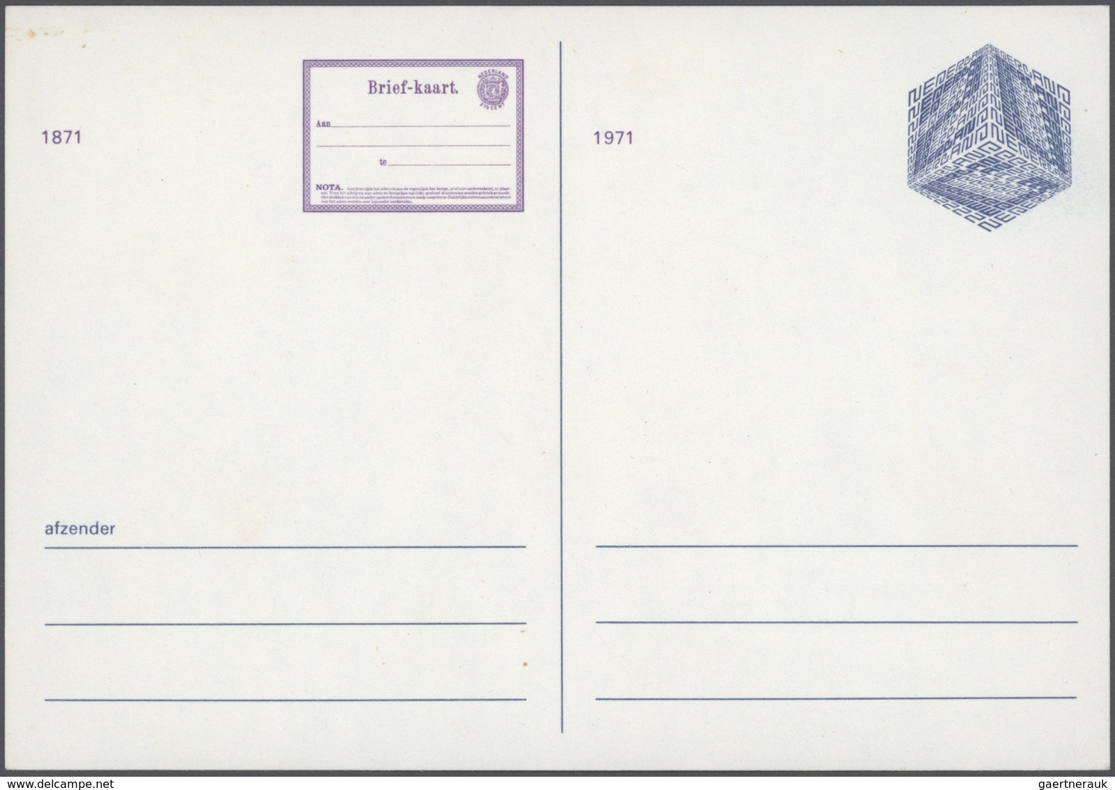 Niederlande - Ganzsachen: 1933/1990 (ca.), Accumulation Of Several Hundred Unused Stationeries With - Material Postal