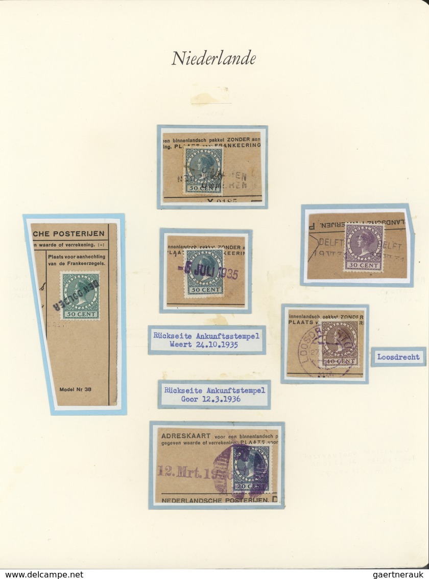 Niederlande - Stempel: 1925/1940 Ca., EXPERIMENTAL RUBBER POSTMARKS, Extensive And Almost Complete C - Marcophilie
