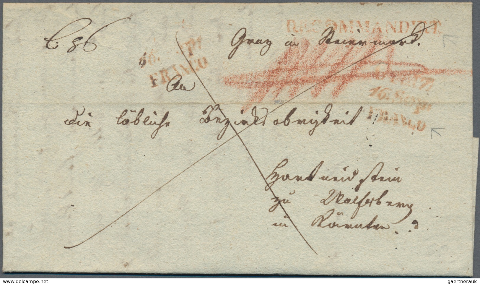 Österreich - Vorphilatelie: 1780er-1840er Jahre Ca.: Kollektion Von 45 Vorphilabriefen Aus Altösterr - ...-1850 Prephilately