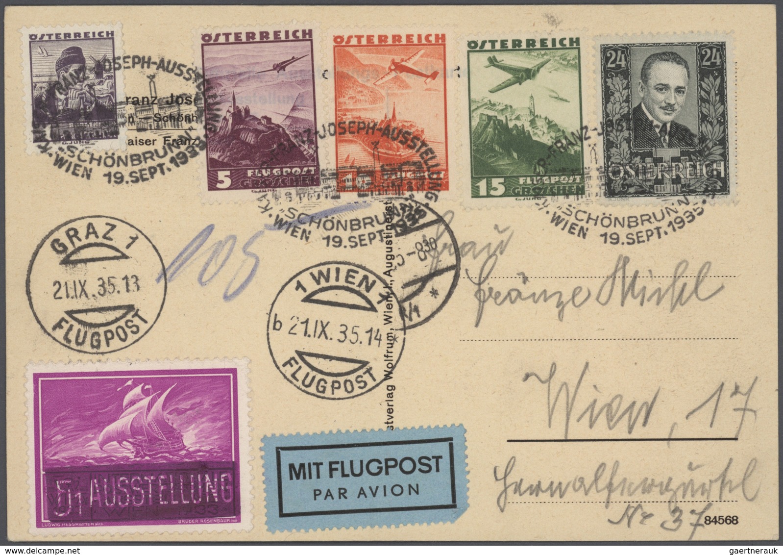 Österreich: 1850/1983, saubere Sammlung auf Albenblättern streckenweise komplett geführt, ab einem g