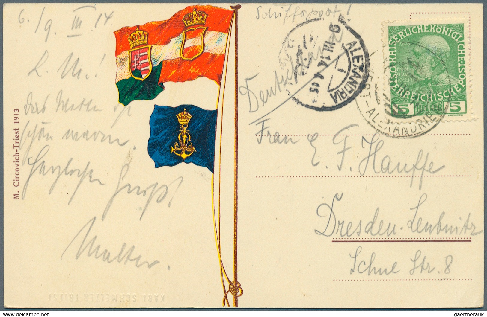 Österreichische Post In Der Levante: 1866/1918, 22 Belege Ohne Constantinpel Und Smyrna, Dabei U. A. - Oriente Austriaco