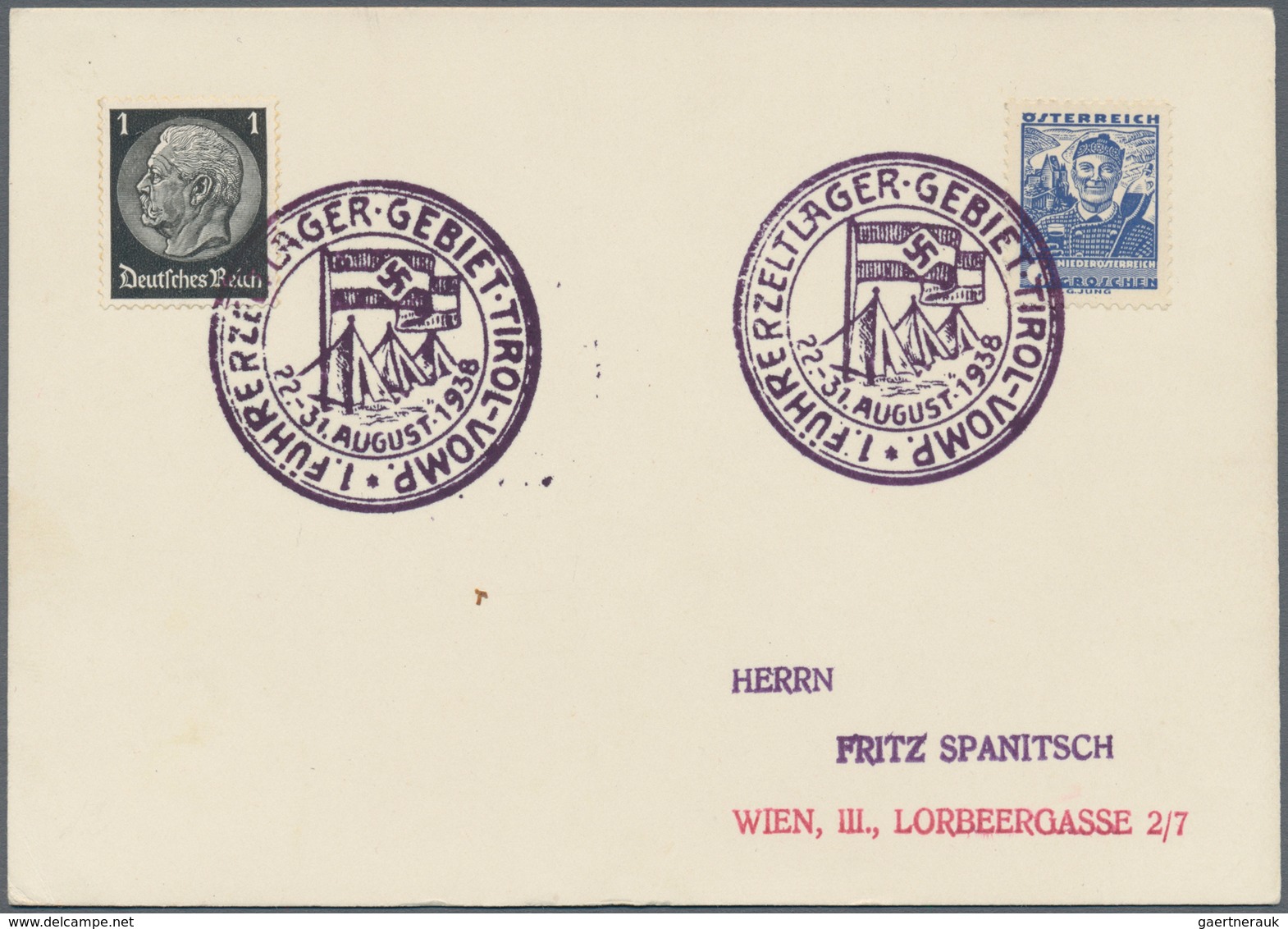 Österreich - Ostmark: 1938/1944, SONDERSTEMPEL OSTMARK, reichhaltige Sammlung mit über 800 Briefen,