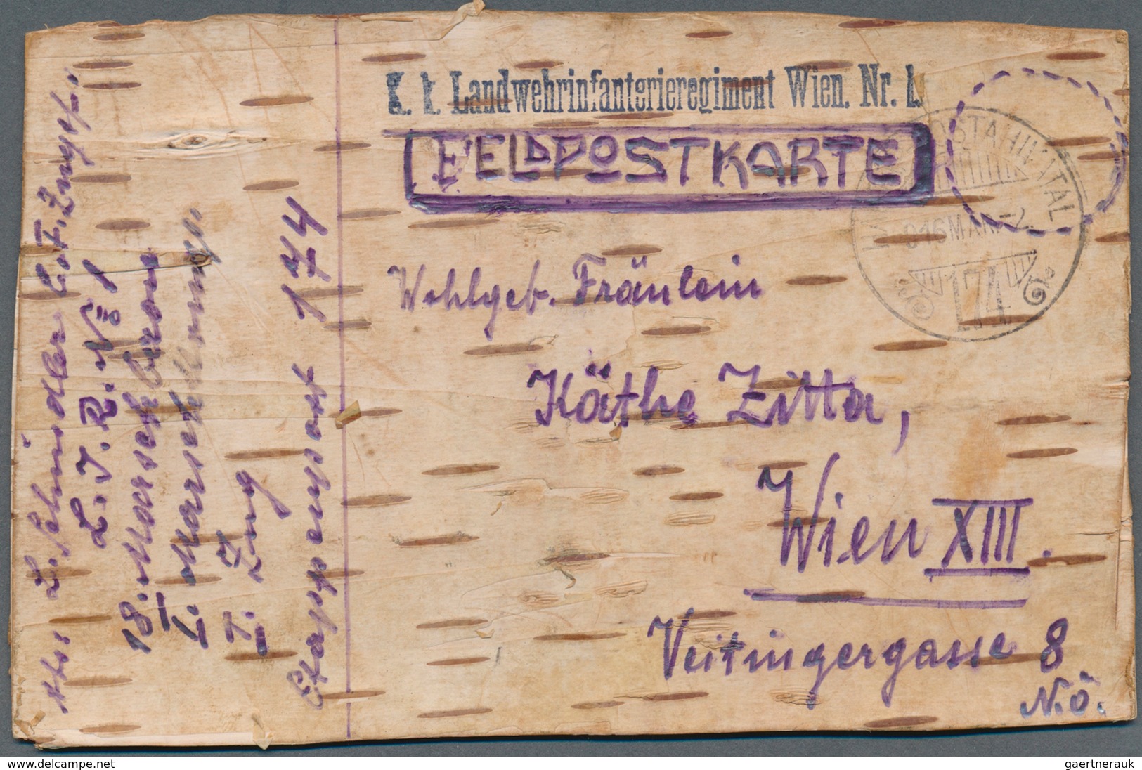 Österreich - Militärpost / Feldpost: 1820/1918, hochinteressante Partie von ca. 125 Briefen/Karten,