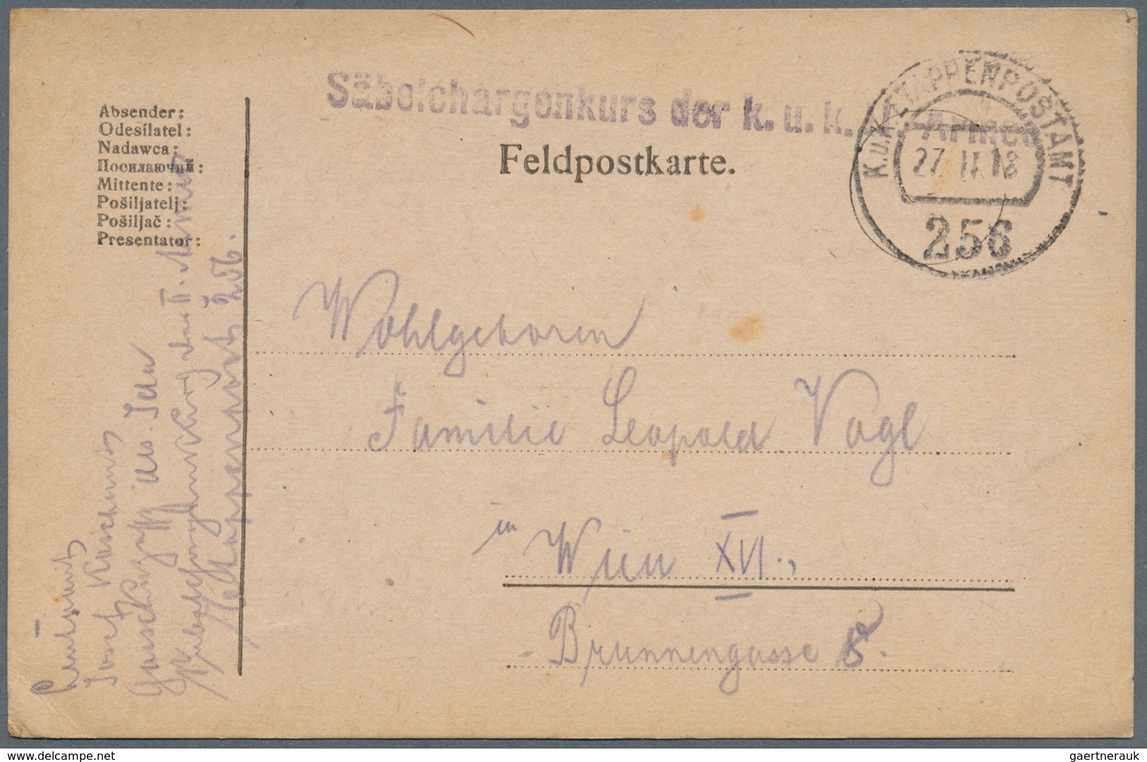 Österreich - Militärpost / Feldpost: 1820/1918, hochinteressante Partie von ca. 125 Briefen/Karten,