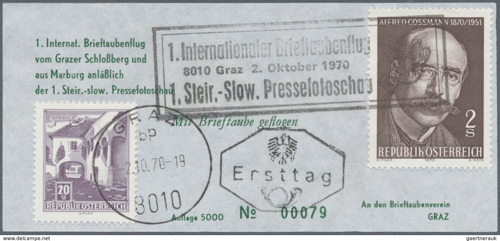 Österreich - Flugpost: 1946/1973, Reichhaltige Sammlung Mit Ca. 630 Flugpostbelegen In 8 Briefealben - Autres & Non Classés