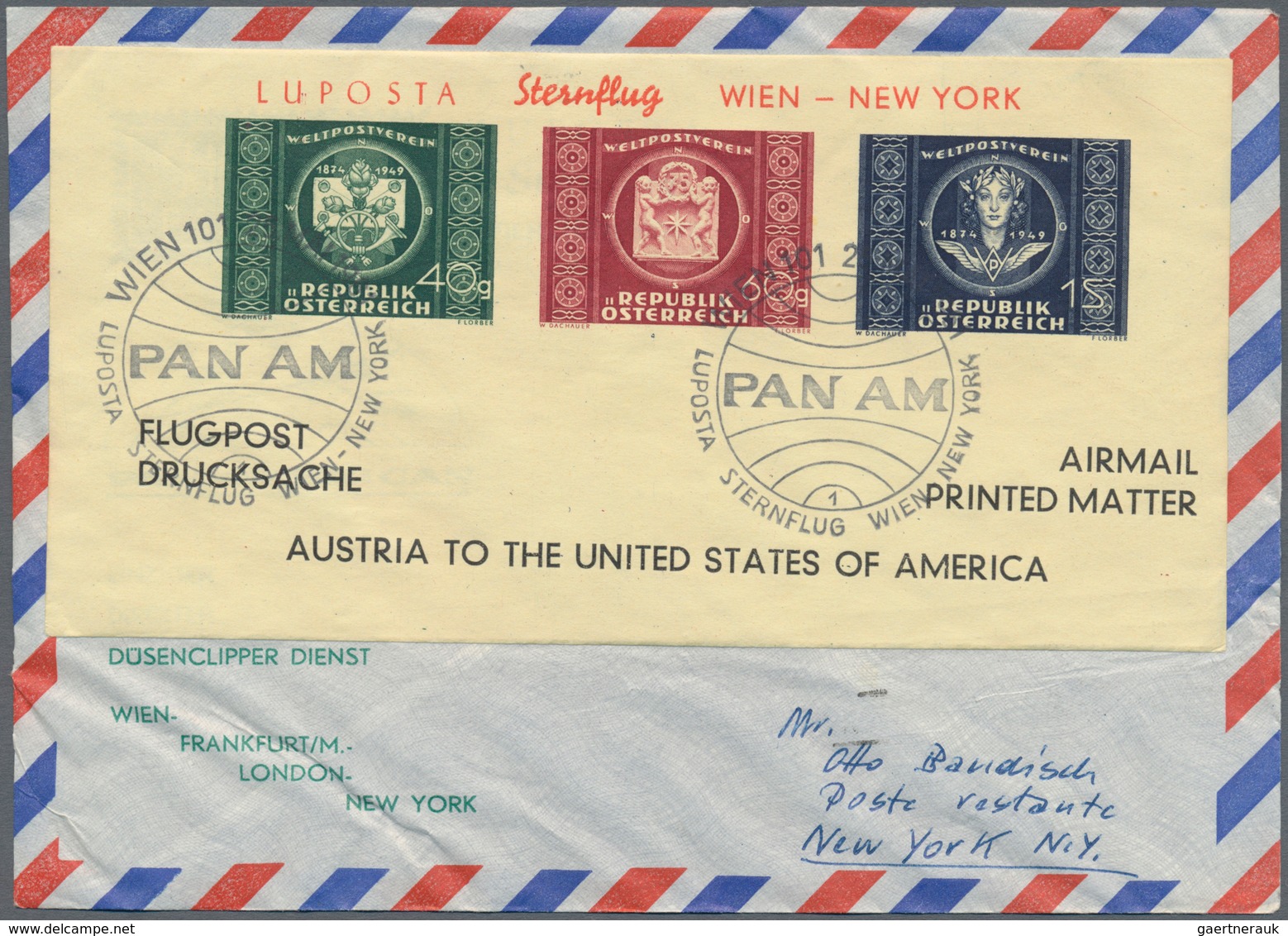 Österreich - Flugpost: 1946/1973, reichhaltige Sammlung mit ca. 630 Flugpostbelegen in 8 Briefealben