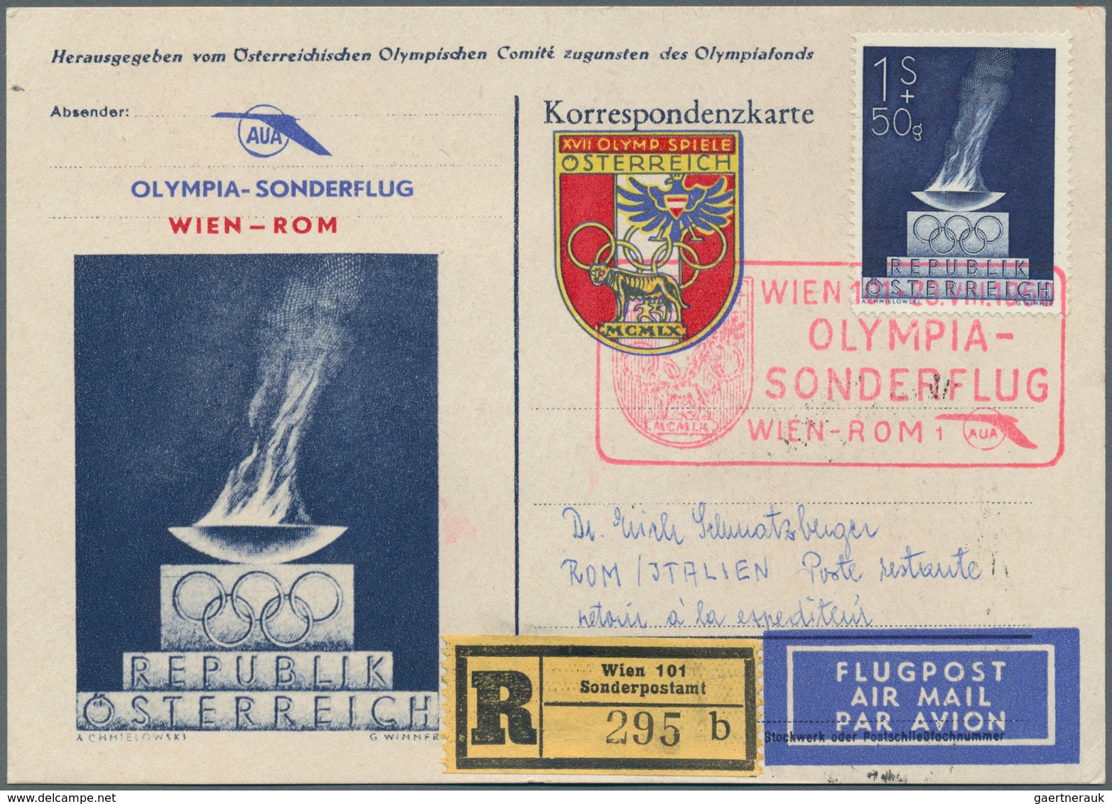 Österreich - Flugpost: 1958/1971, AUA - Austrian Airlines, sehr gehaltvolle überkomplette Sammlung m