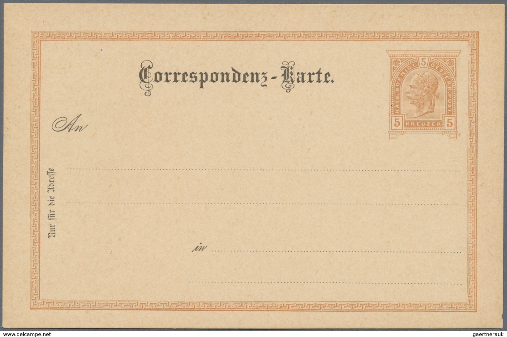 Österreich - Ganzsachen: 1883/1897, Reichhaltige Sammlung Mit Ca.370 Ganzsachen-Postkarten Der Kreuz - Autres & Non Classés