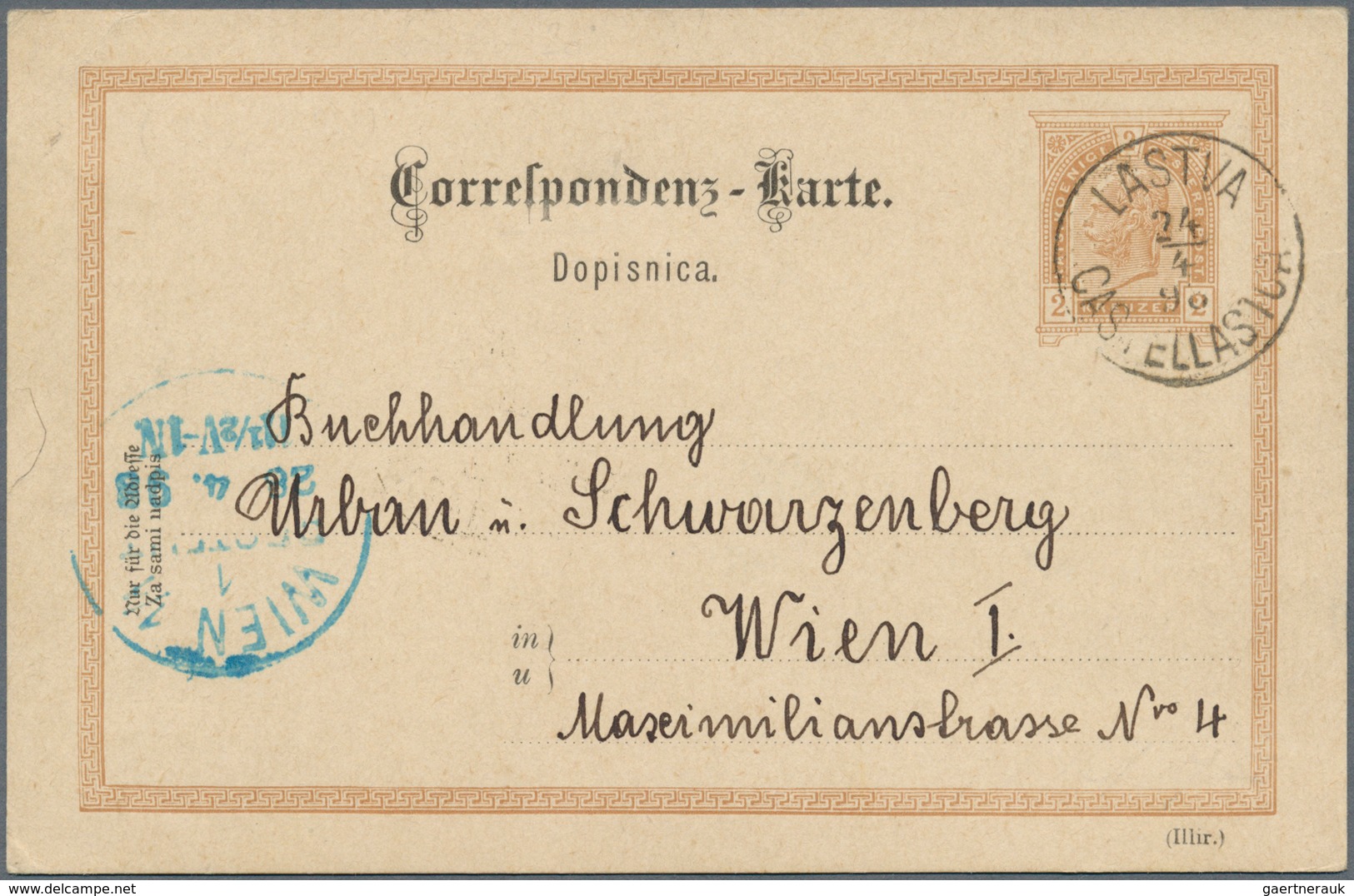 Österreich - Ganzsachen: 1883/1897, reichhaltige Sammlung mit ca.370 Ganzsachen-Postkarten der Kreuz