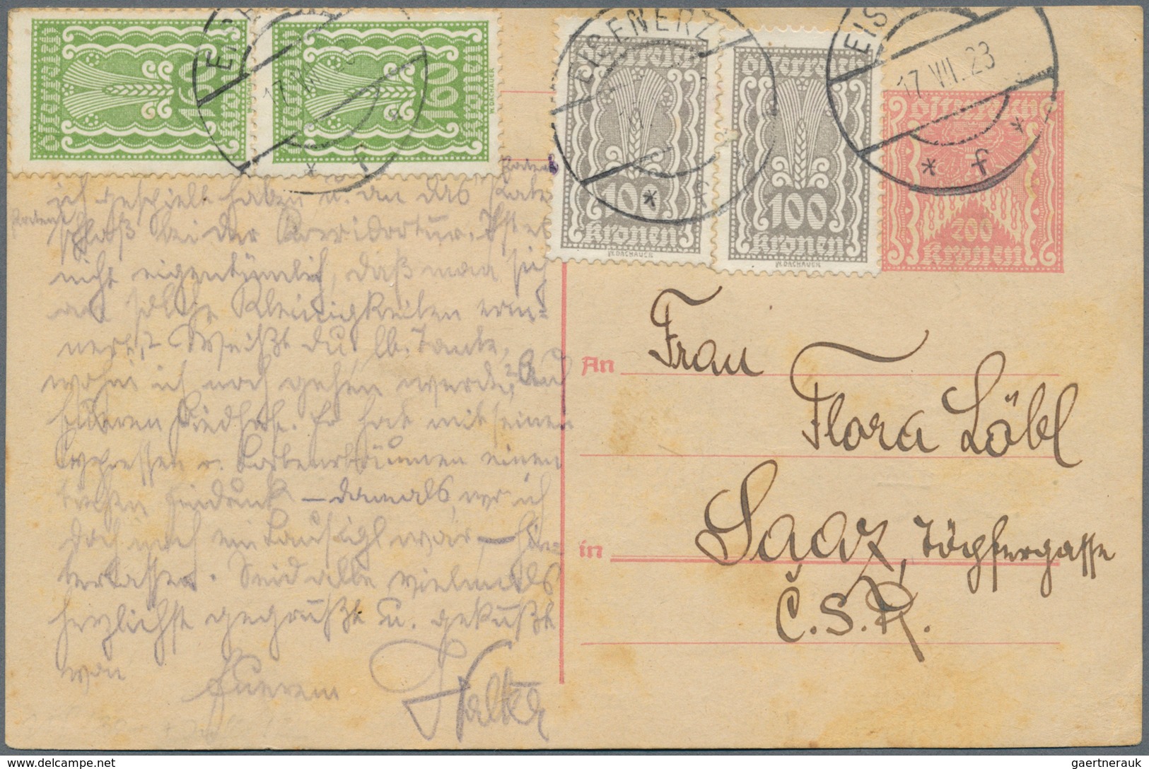 Österreich - Ganzsachen: 1920/1938, interessante Sammlung mit über 180 Ganzsachen-Postkarten der 1.R