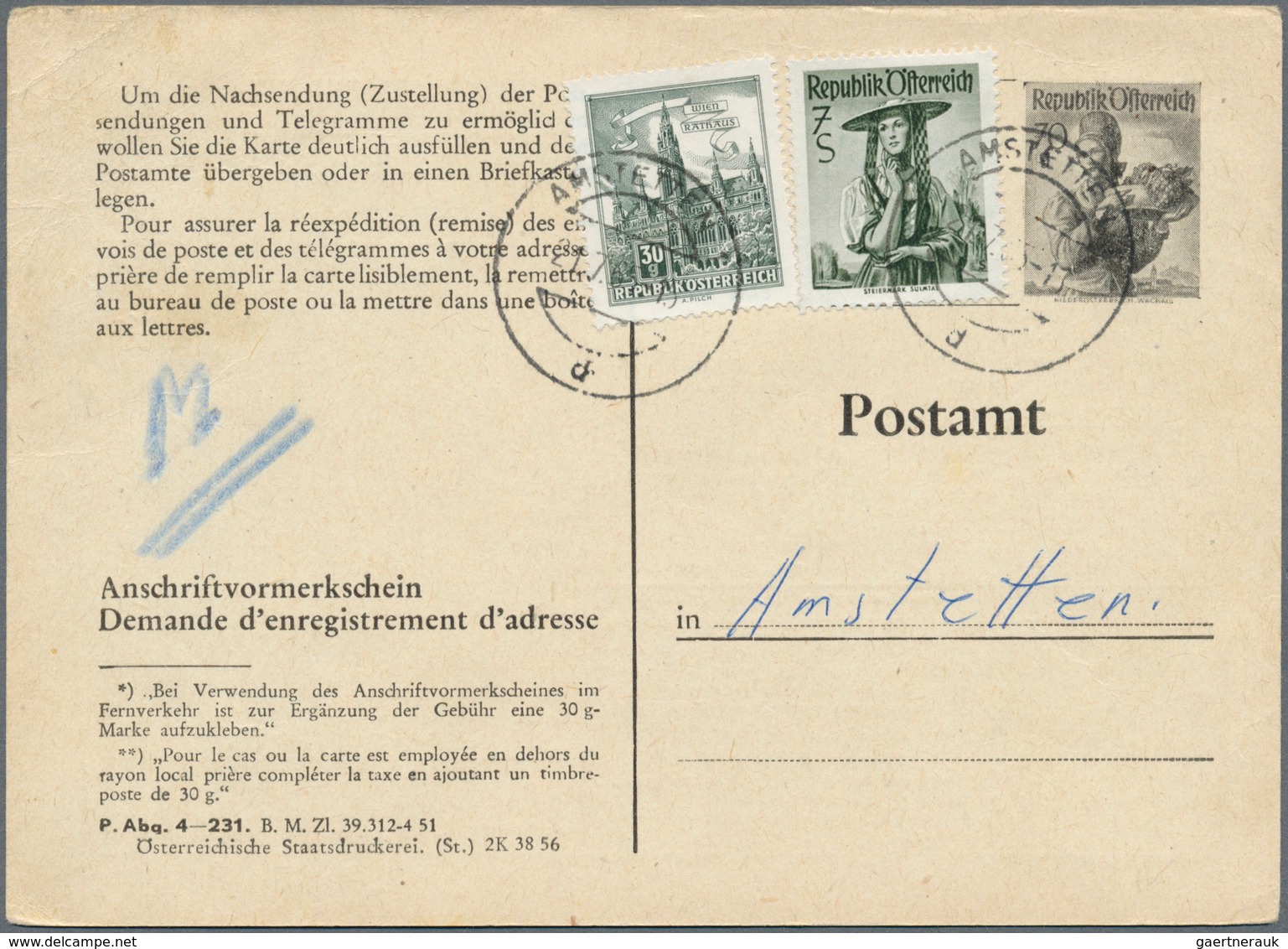 Österreich - Ganzsachen: 1932/1980, Reichhaltige Sammlung Mit Ca.70 Meist Verschiedenen Anschriftenä - Autres & Non Classés