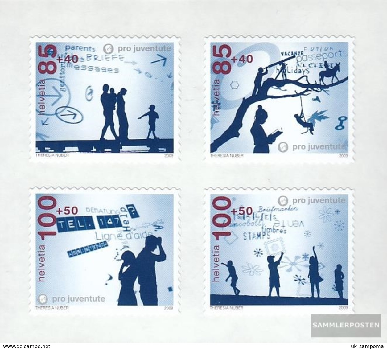 Switzerland 2130-2133Fb Folienblatt (complete Issue) Unmounted Mint / Never Hinged 2009 Pro Juventute - Unused Stamps