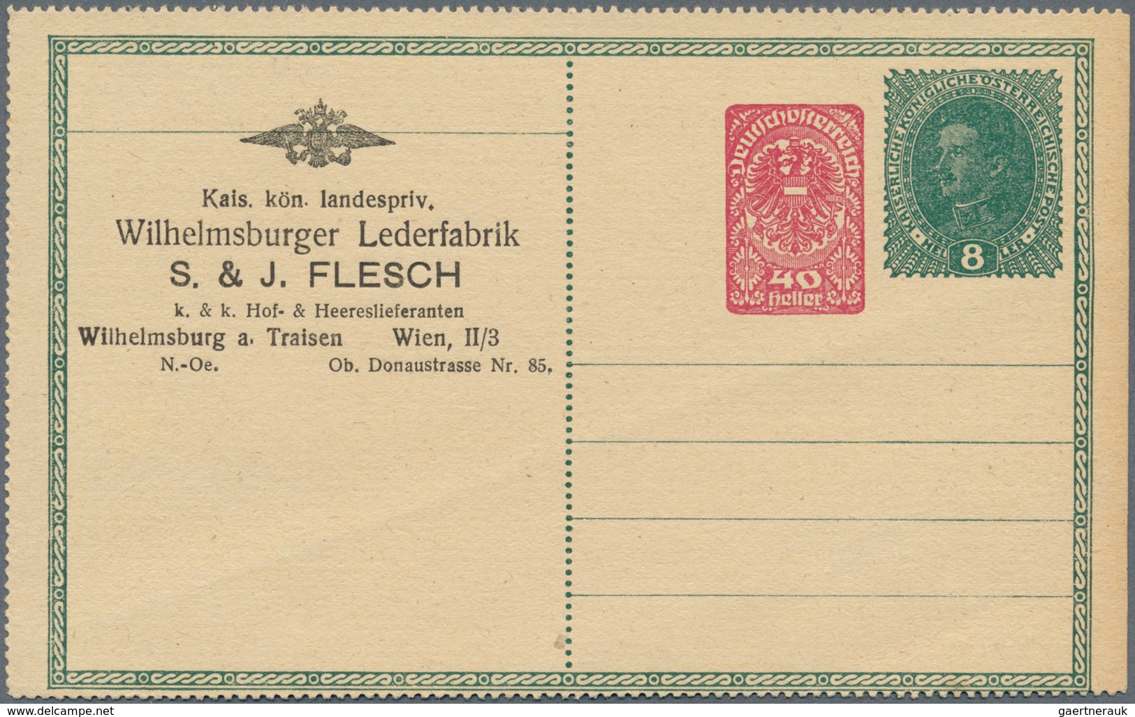 Österreich - Privatganzsachen: 1918/1928, Sehr Gehaltvolle Sammlung Mit 82 Amtlichen Ungebrauchten G - Otros & Sin Clasificación