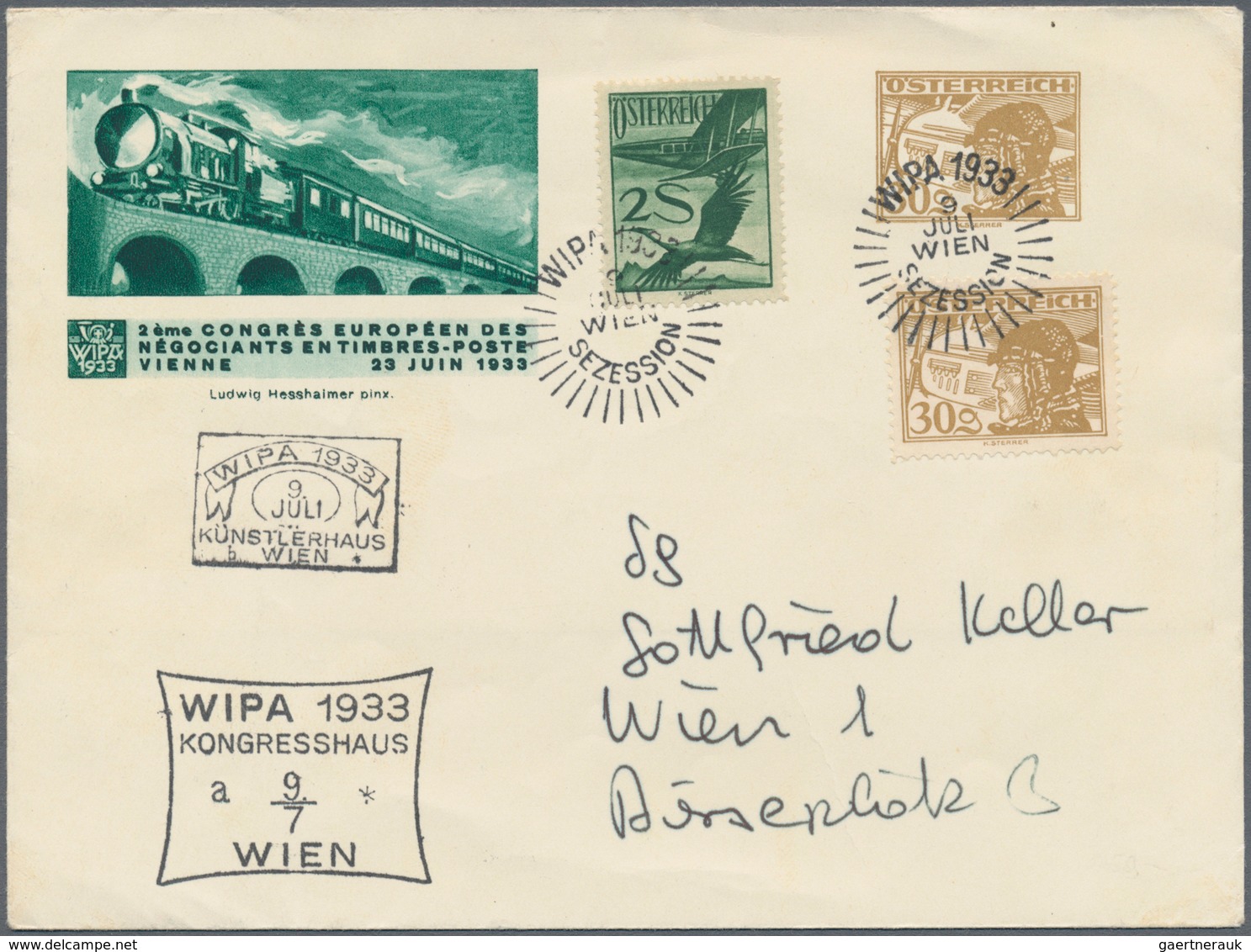 Österreich - Privatganzsachen: 1933, WIPA, Reichhaltige Spezialsammlung Mit über 280 Privatganzsache - Autres & Non Classés