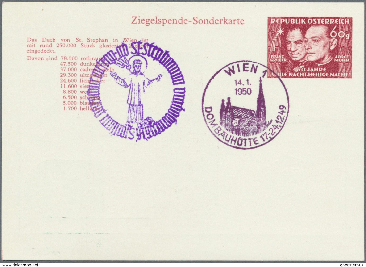 Österreich - Privatganzsachen: 1948/1974, gehaltvoller, nach verwendeten Wertstempeln sortierter Sam
