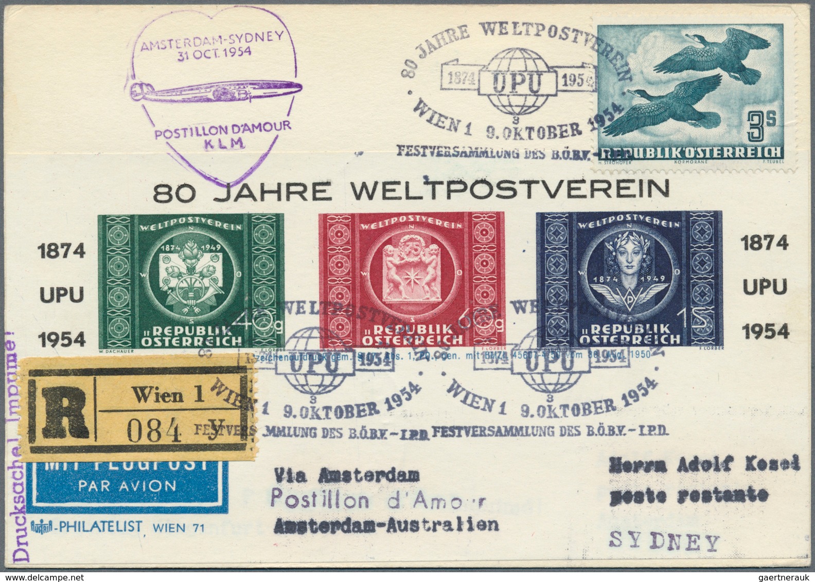 Österreich - Privatganzsachen: 1949/1958, Gehaltvoller, Nach Verwendeten Wertstempeln Sortierter Sam - Autres & Non Classés