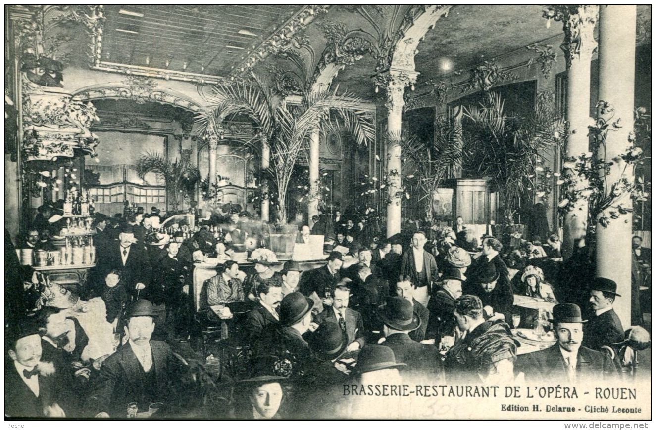 N°1831 A -cpa Rouen -brasserie Omnia -Bertallot Propriétaire- - Ristoranti