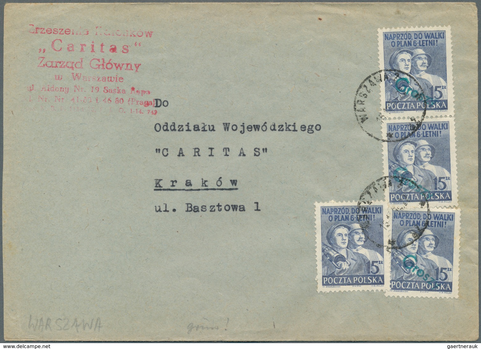 Polen: 1950/1951, GROSZY OVERPRINTS: Very Comprehensive Collection Of More Than 250 Covers From The - Otros & Sin Clasificación