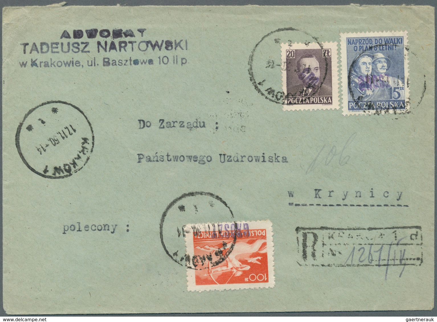 Polen: 1950/1951, GROSZY OVERPRINTS: Very Comprehensive Collection Of More Than 250 Covers From The - Otros & Sin Clasificación