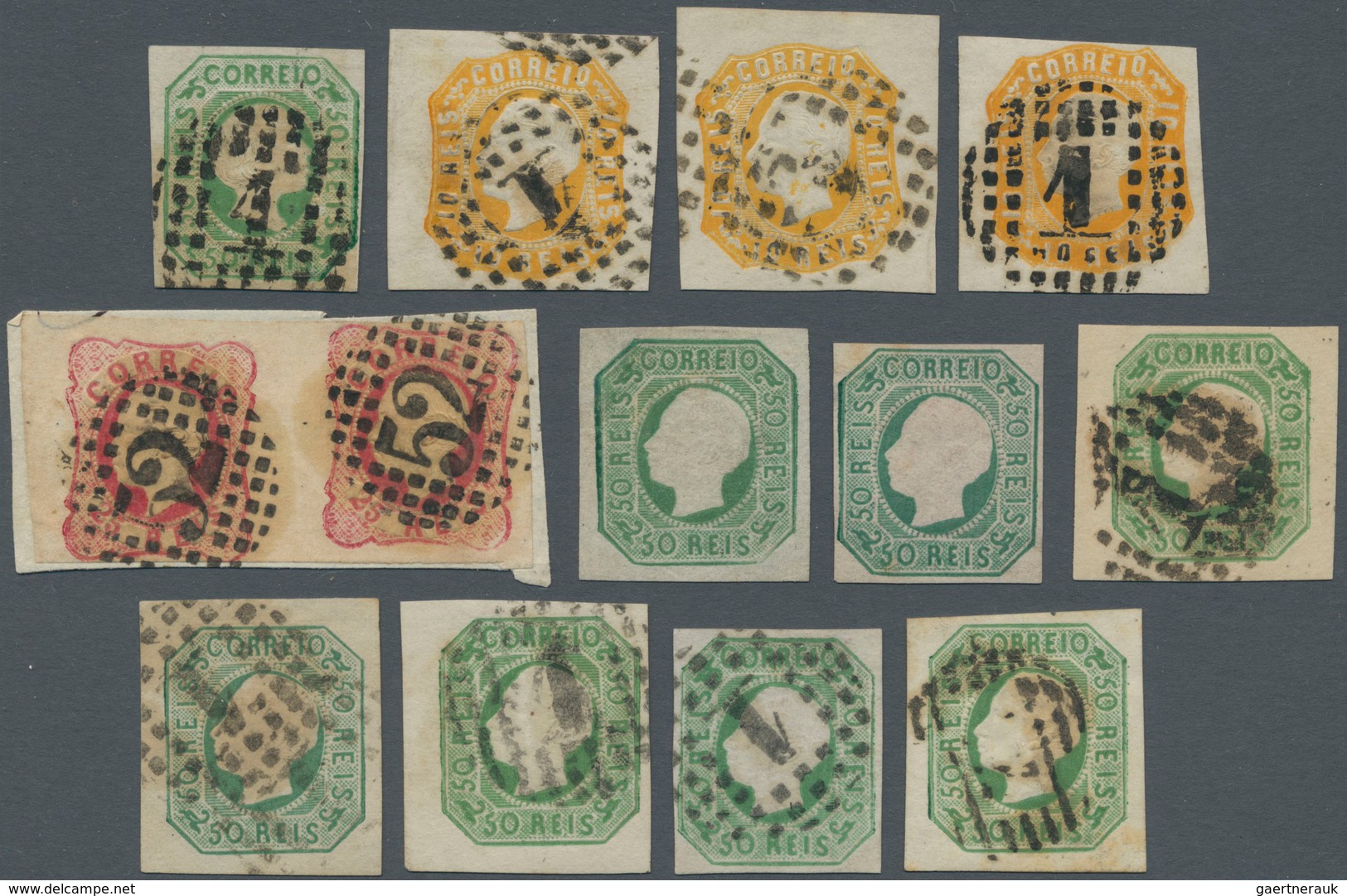 Portugal: 1855/1892 (ca.), Accumulation Of The Classic Issues Mostly King Luis I. With Many Imperfor - Unused Stamps